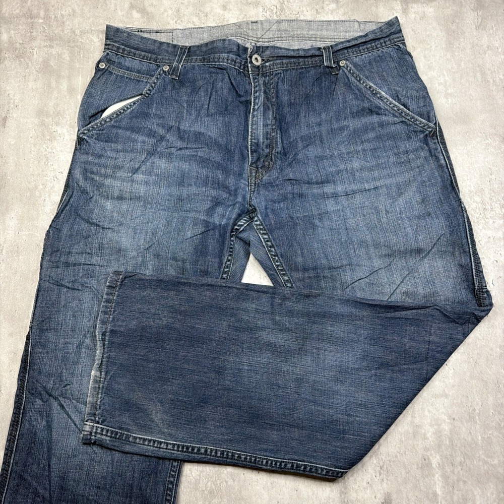 Levi's 514 Men's Slim Straight Leg Blue Denim Jeans Work Cotton Size 36x39 USA
